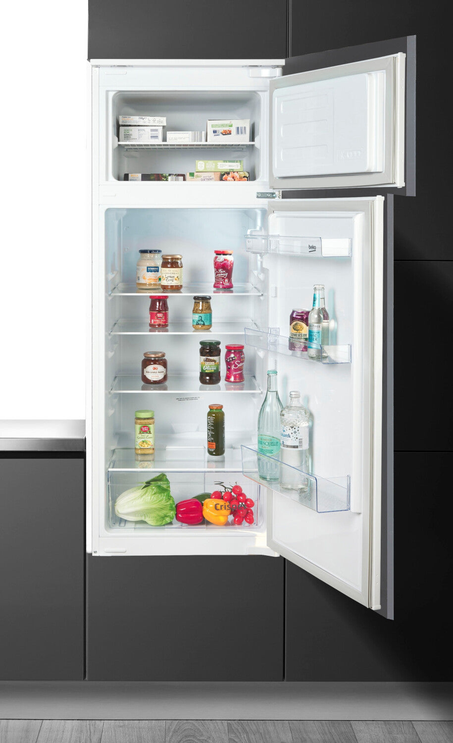 Beko BDSA250K4SN inbouw koel-vriescombinatie