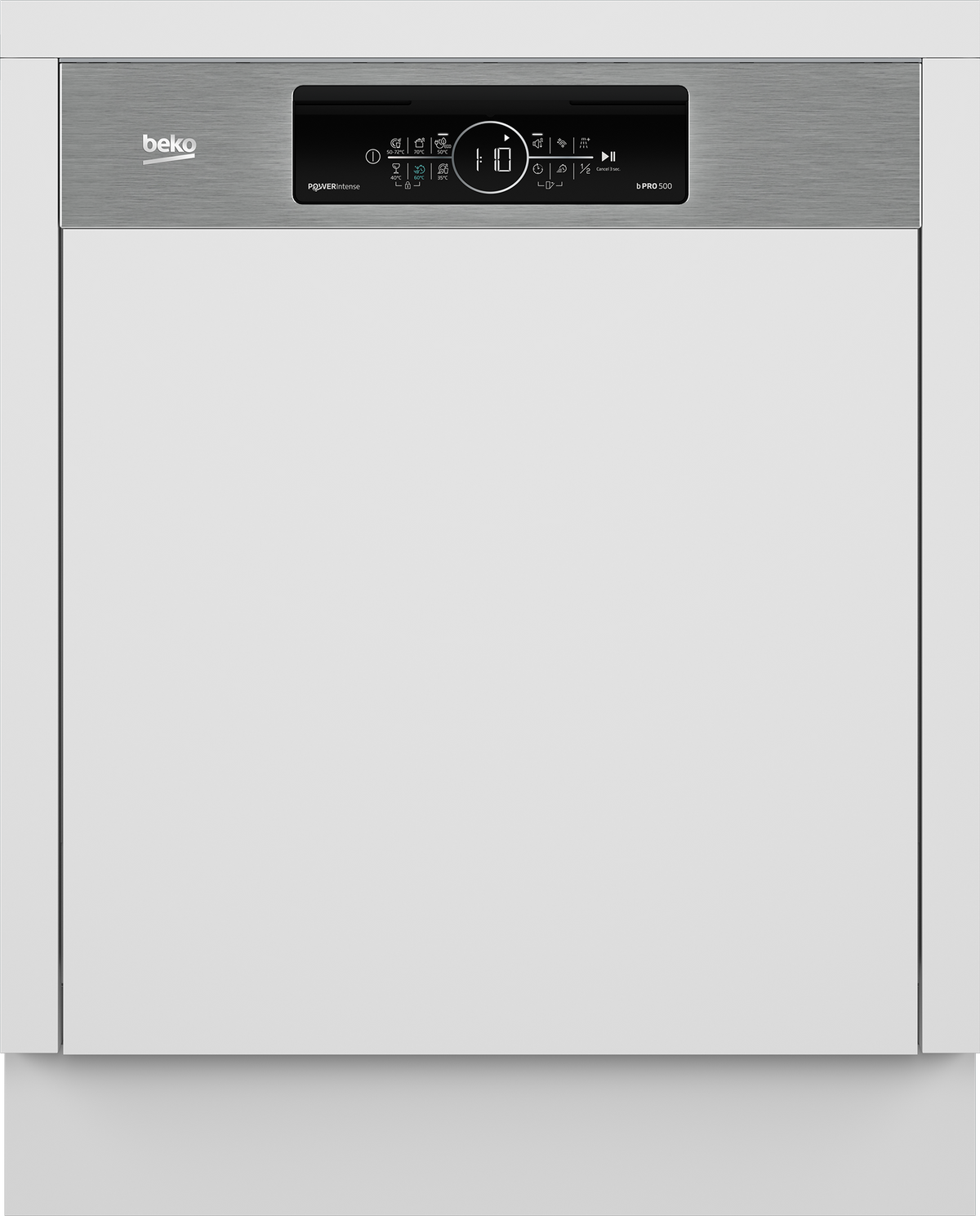 Beko BDSN36540XP half geïntegreerde vaatwasser
