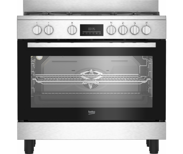 Beko BGM11227EXN gasfornuis 90 cm