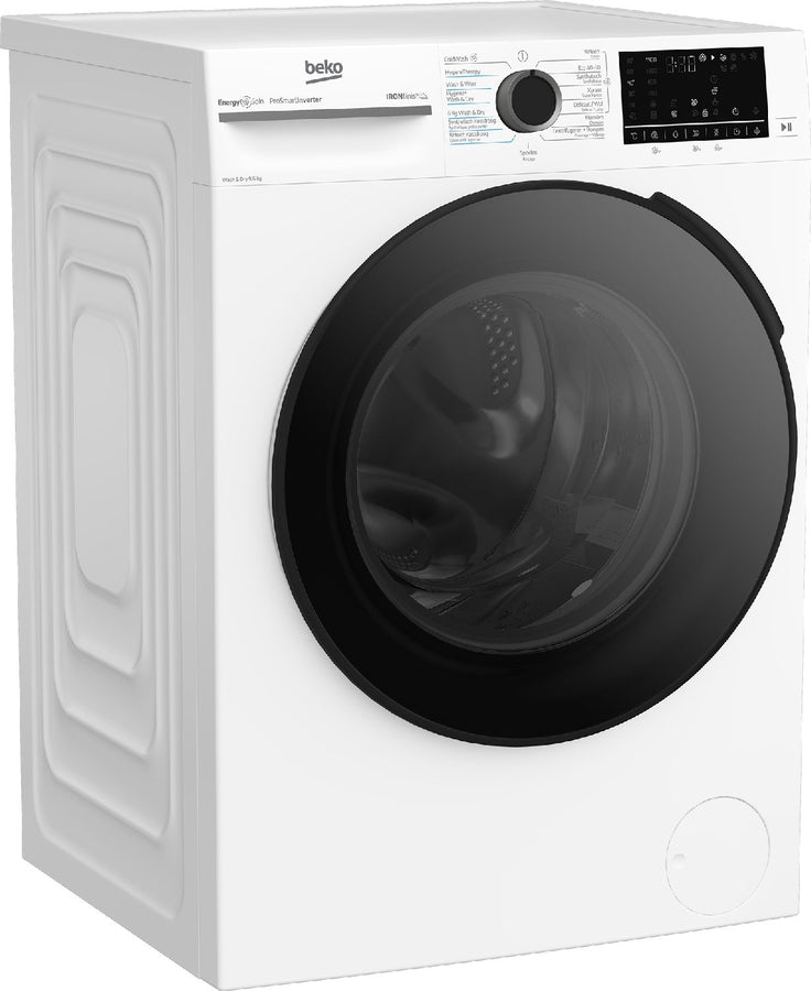 Beko BM5DFT4941W was-droogcombinatie zijaanzicht