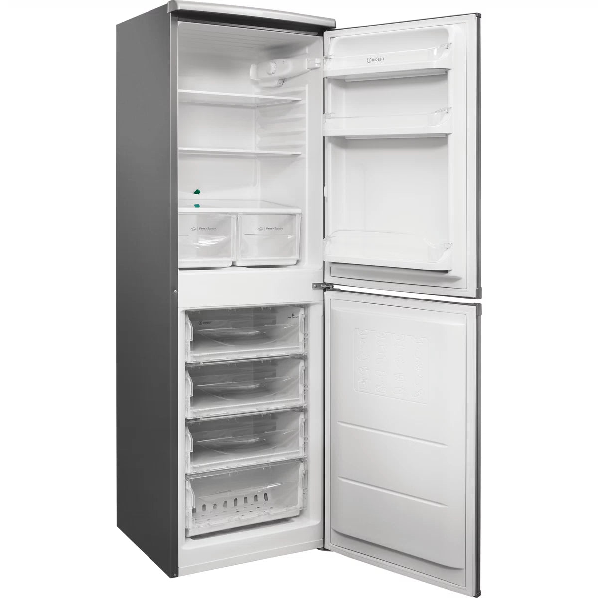 Indesit CAA 55 NX 1 koelvriescombinatie 174 cm hoog