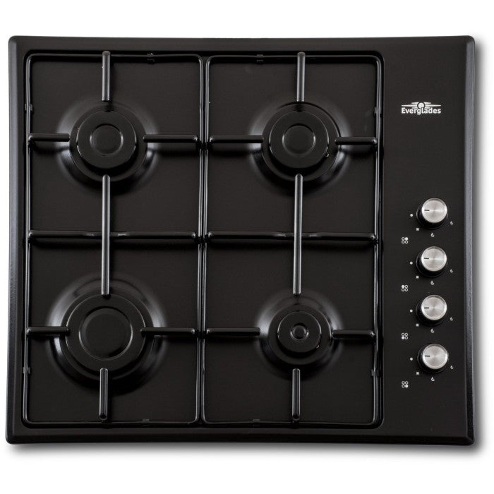Everglades EVBI8410 matzwarte inbouw gaskookplaat