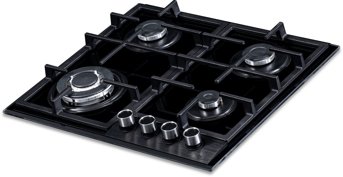 Everglades EVBI8650 gas-op-glas inbouw gaskookplaat