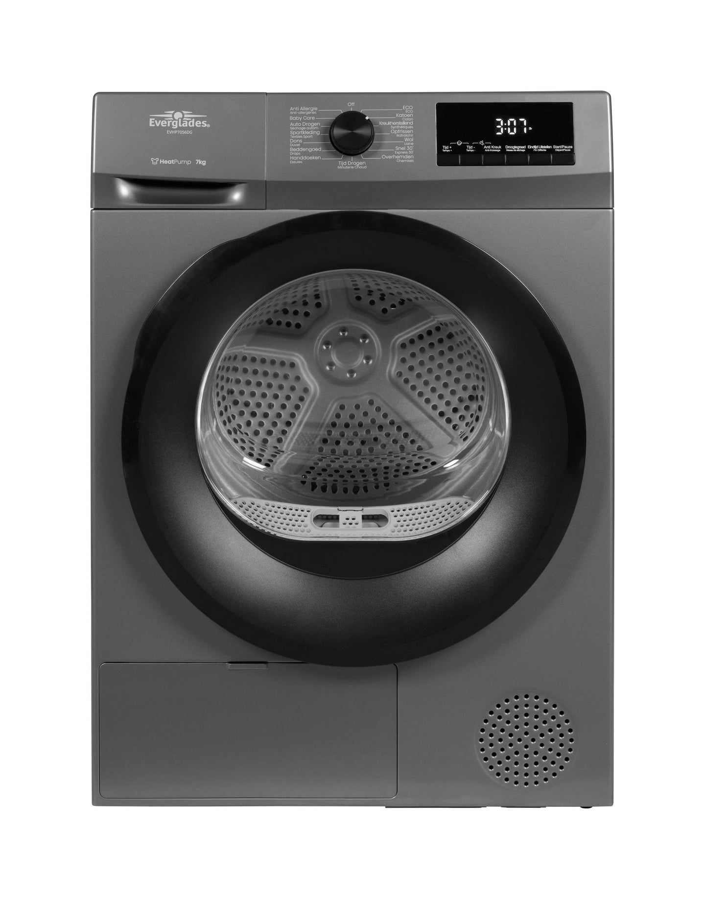 Everglades EVHP7056DG warmtepompdroger 7 kg Titanium Grey