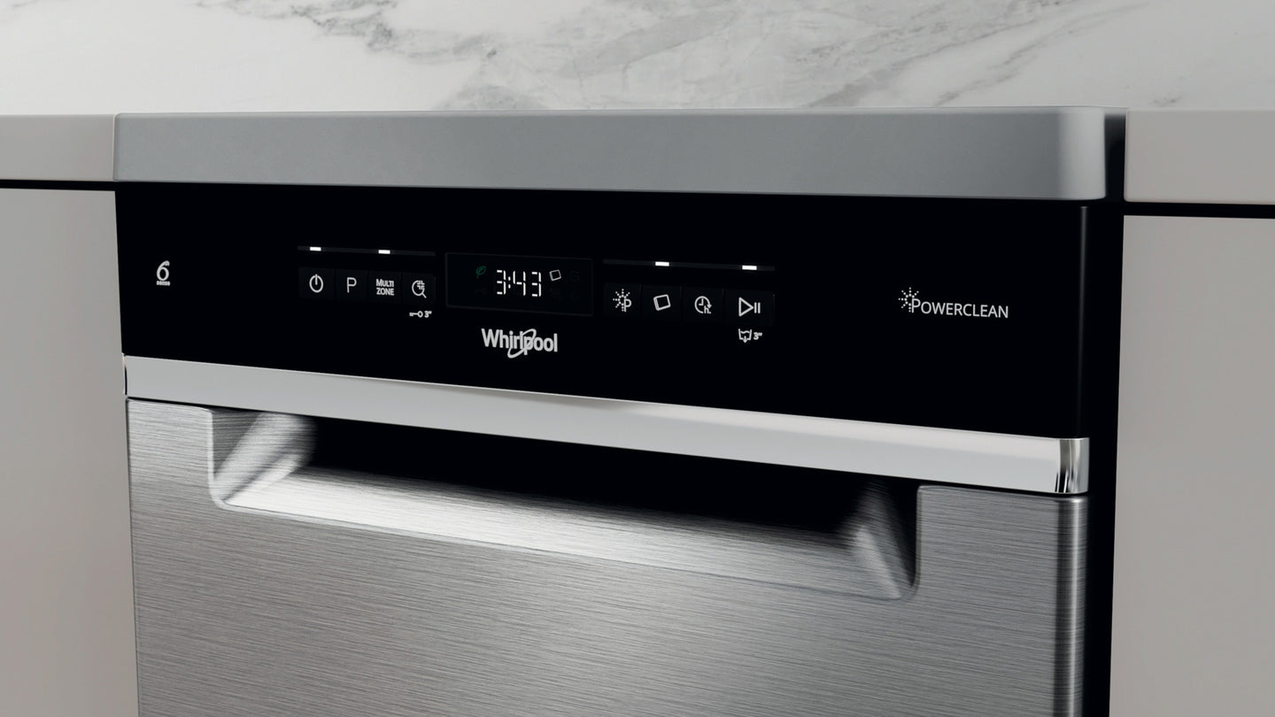 Whirlpool WSFO 3O34 PF X vrijstaande vaatwasser 45 cm