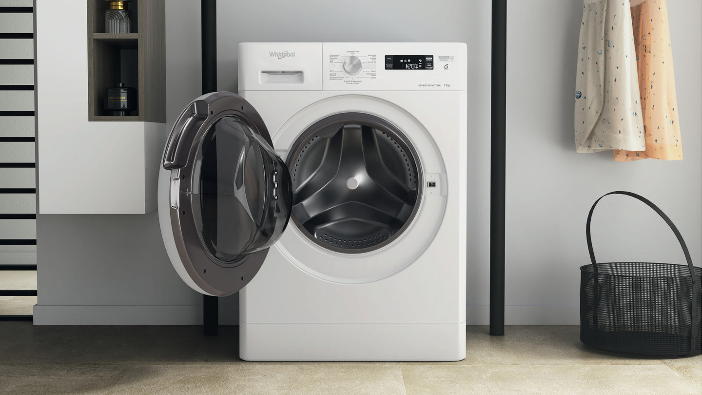 Whirlpool FFSBE 7458 WE F vrijstaande wasmachine