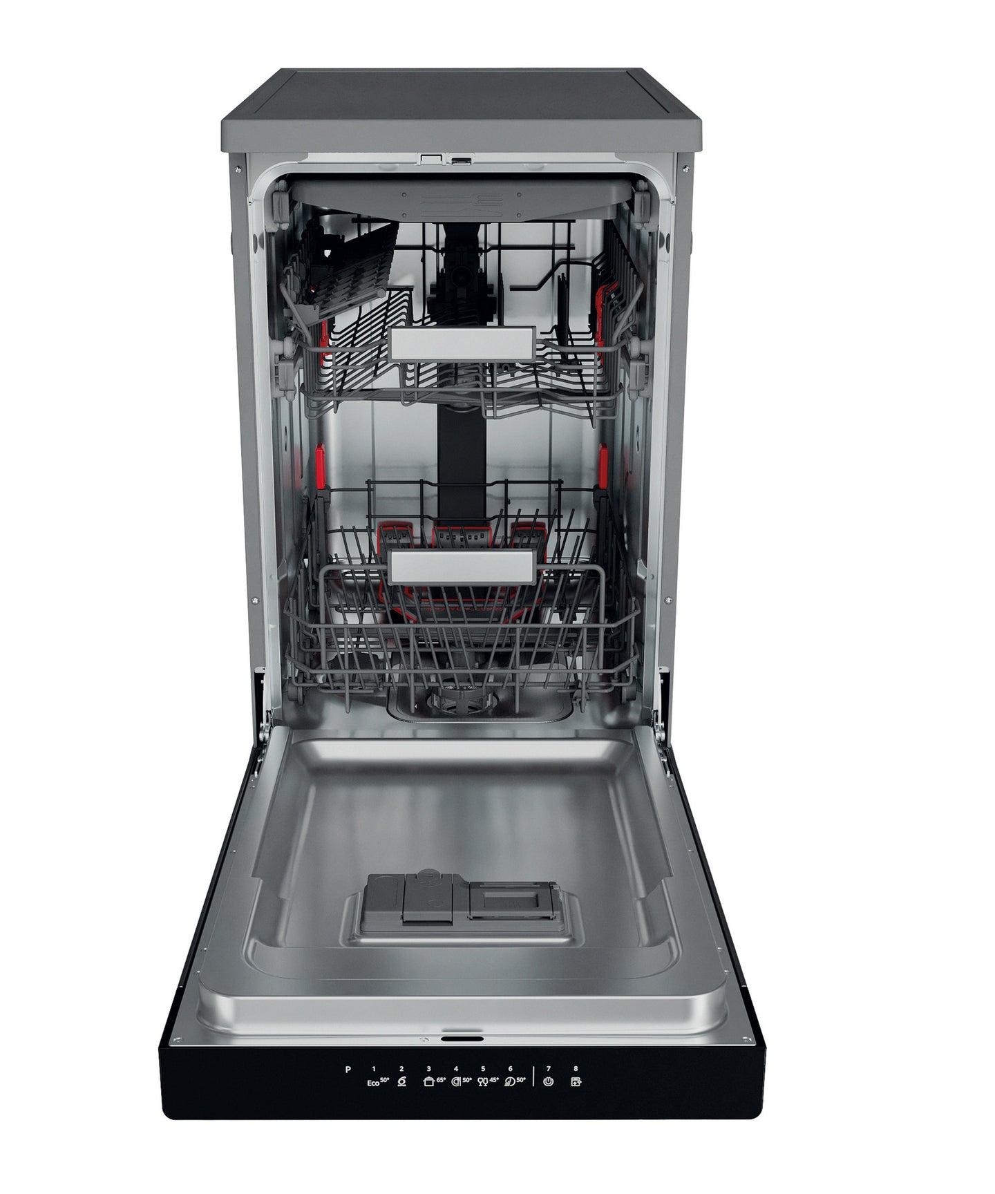 Whirlpool WSFO 3O34 PF X vrijstaande vaatwasser 45 cm