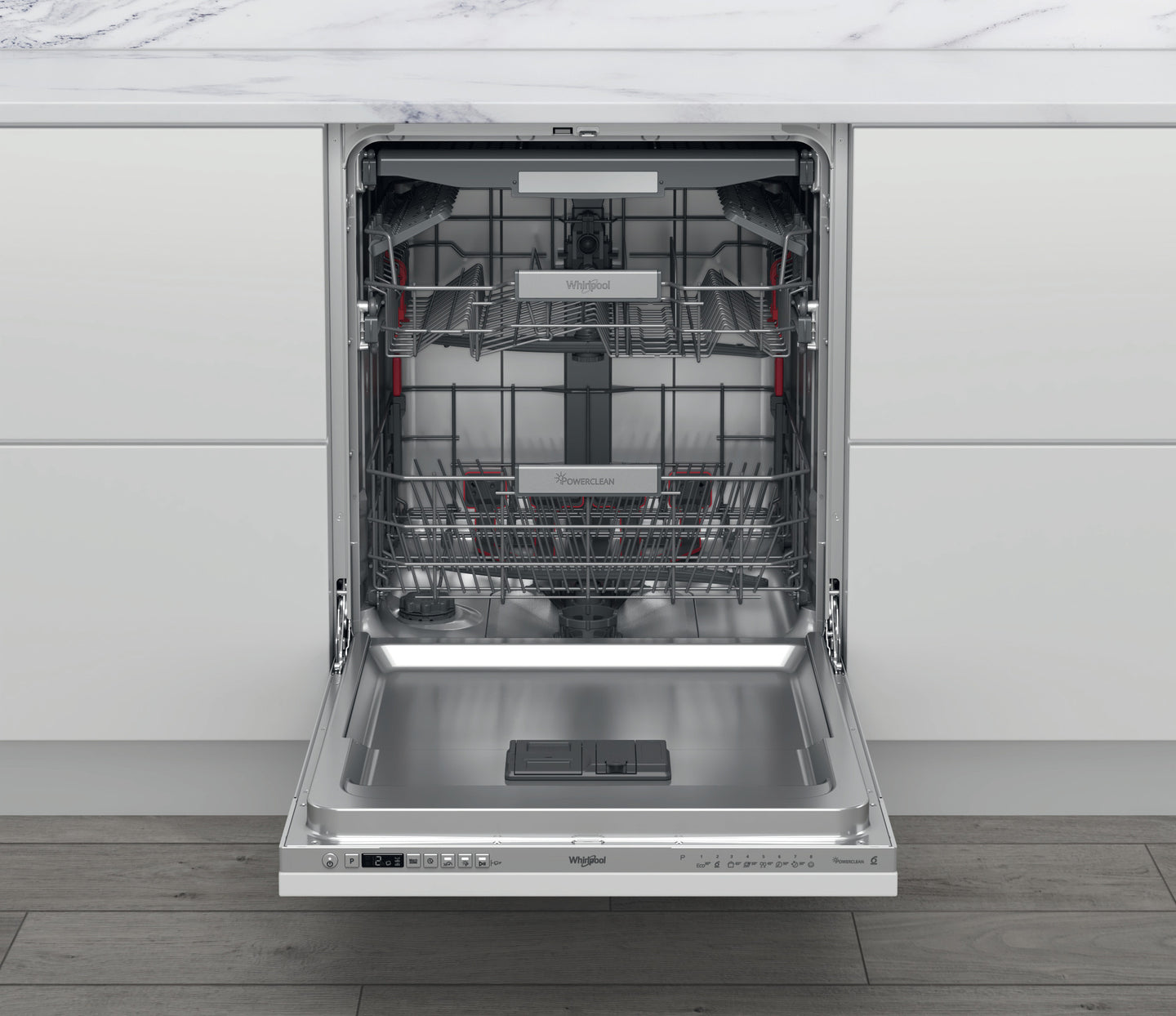 Whirlpool WIO 3T126 PFE Volledig ingebouwd 14 couverts E