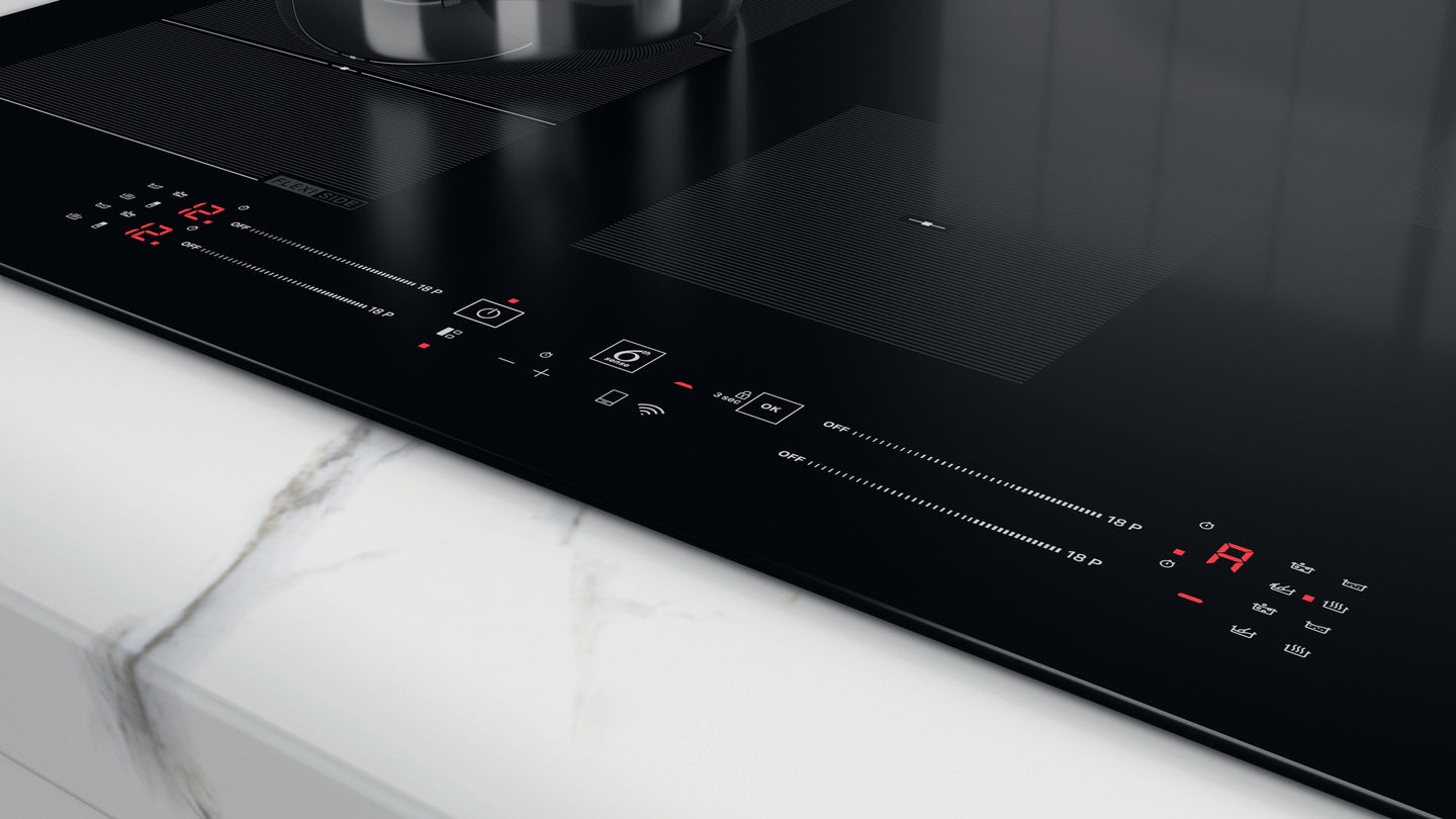 Whirlpool WF S5077 NE/IXL Zwart Ingebouwd 75 cm Inductiekookplaat zones 4 zone(s)