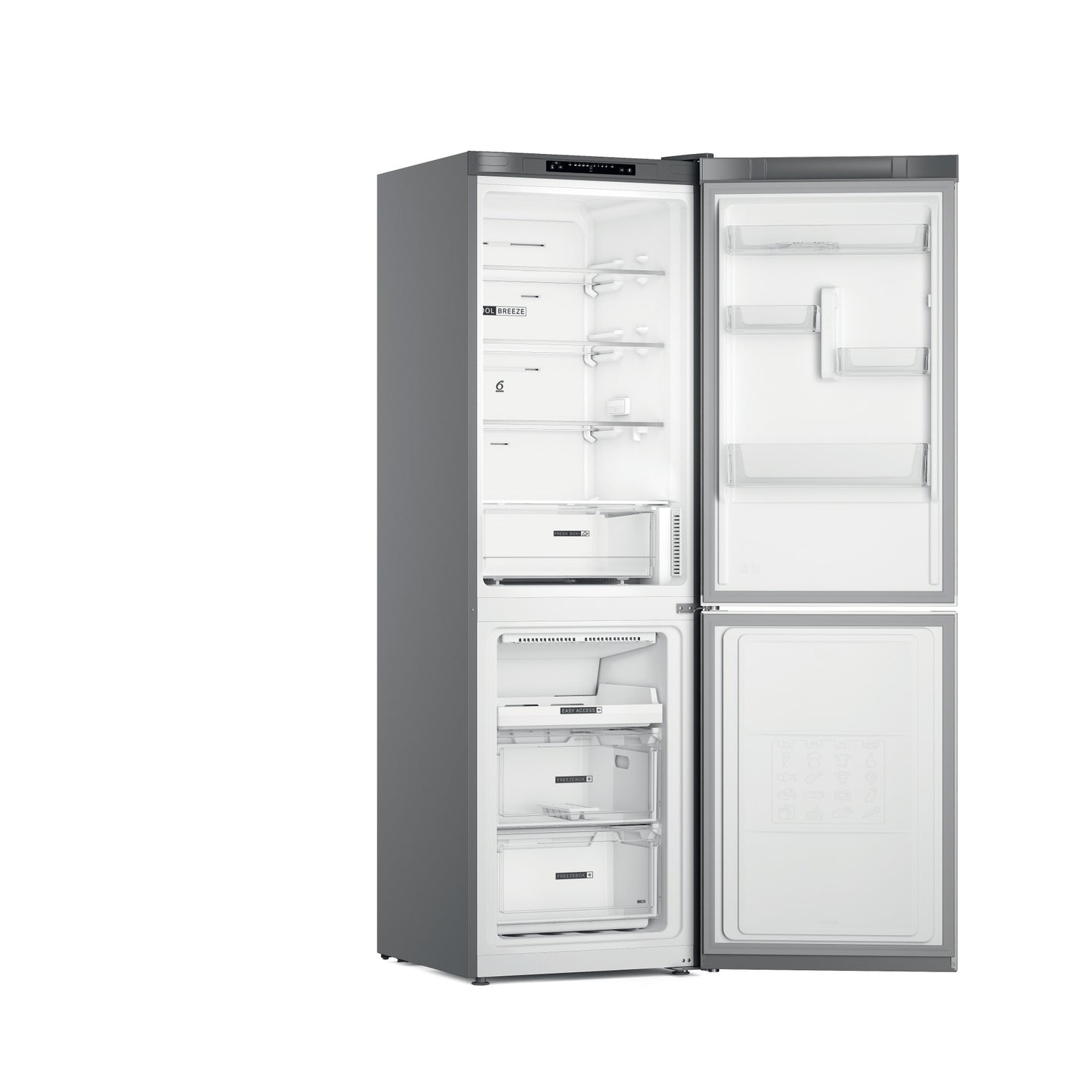 Whirlpool W7X 83A OX 1 Vrijstaand 335 l D Roestvrijstaal