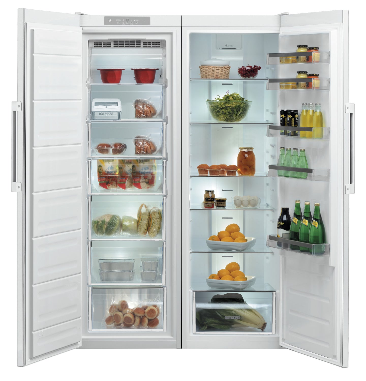 Whirlpool SW8 AM2Q W 2 witte koelkast 363 liter