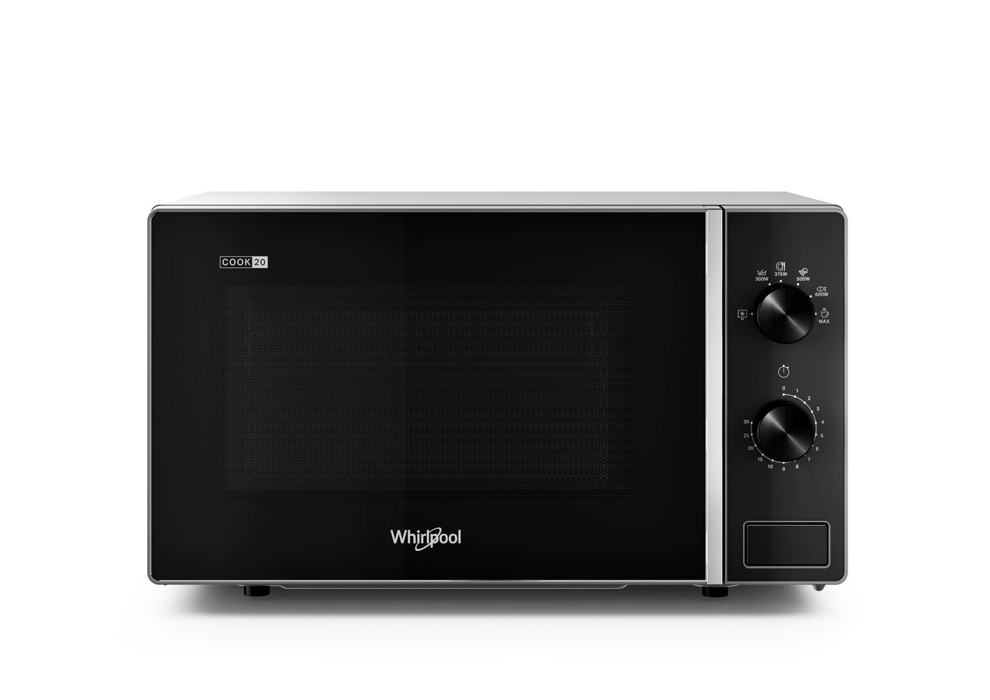 Whirlpool MWP 101 SB magnetron Aanrecht Solo-magnetron 20 l 700 W Zwart, Zilver