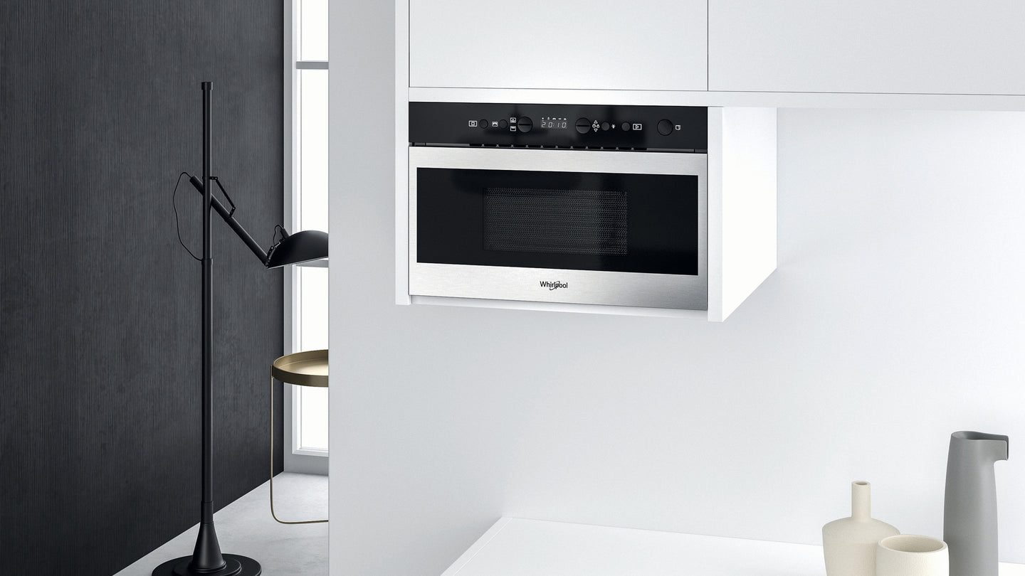 Whirlpool W7 MN840 Ingebouwd Grill-magnetron 22 l 750 W Roestvrijstaal