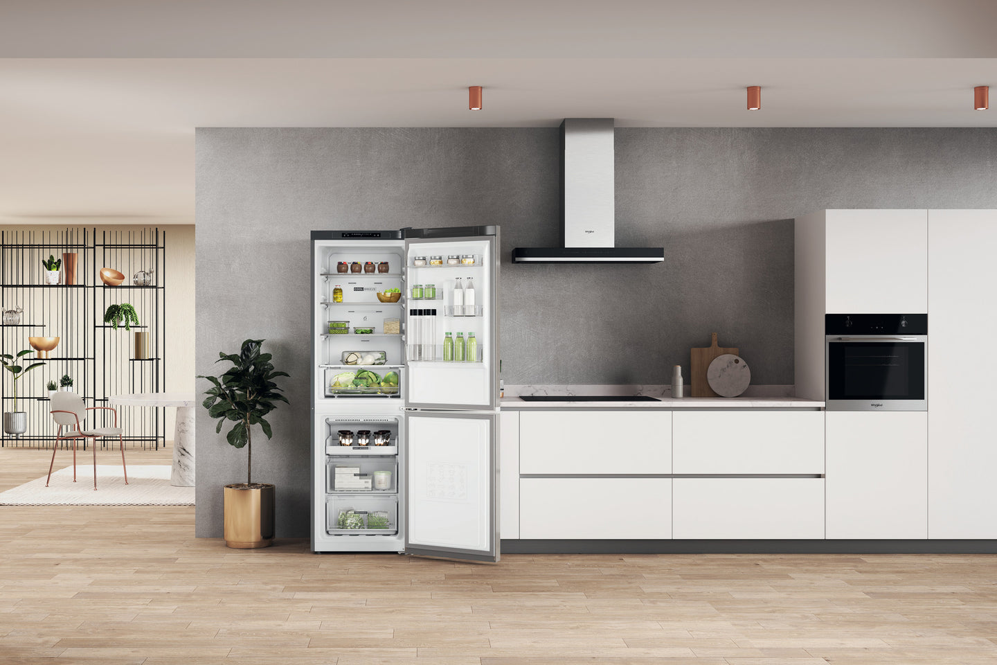 Whirlpool W7X 83A OX 1 Vrijstaand 335 l D Roestvrijstaal