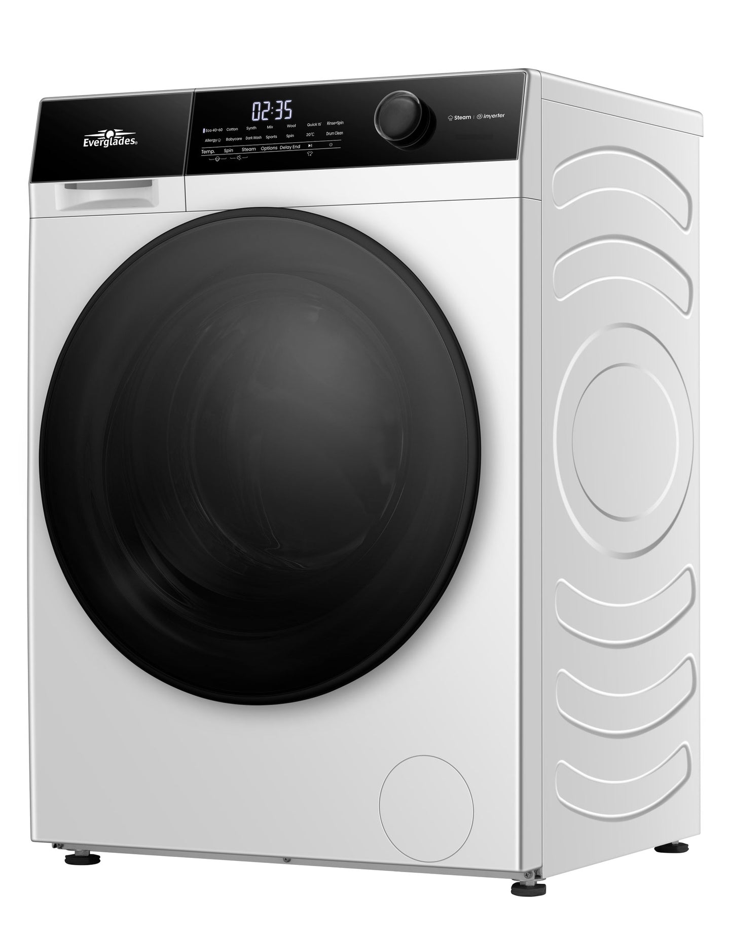 Everglades EVWM121421AW wasmachine - zijaanzicht