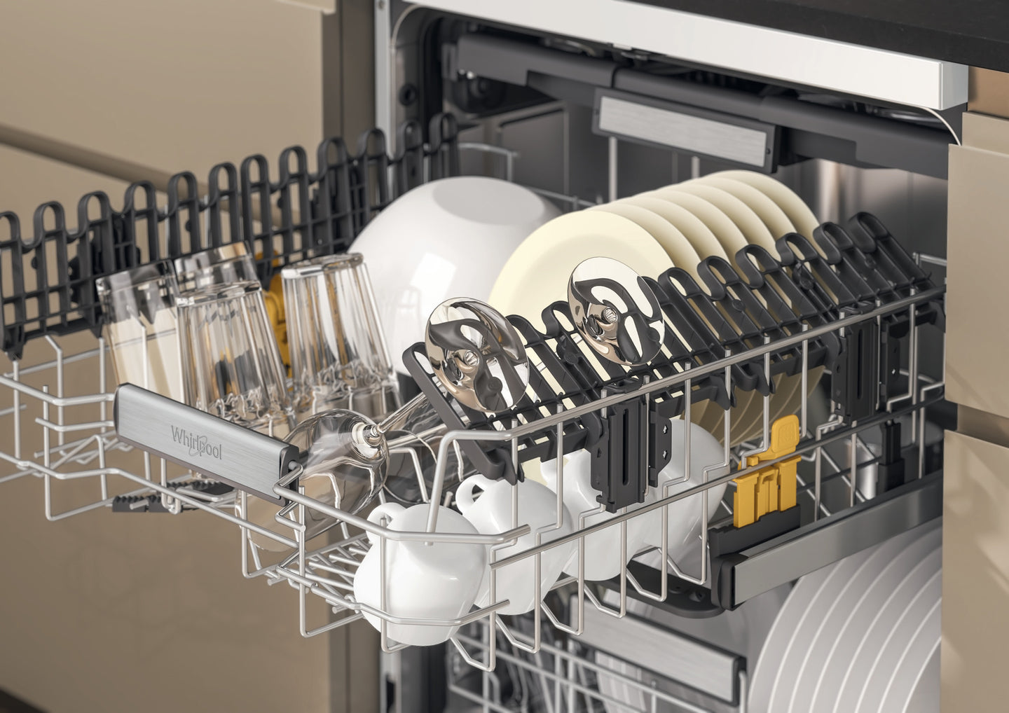 Whirlpool W7F HS51 Vrijstaand 15 couverts B