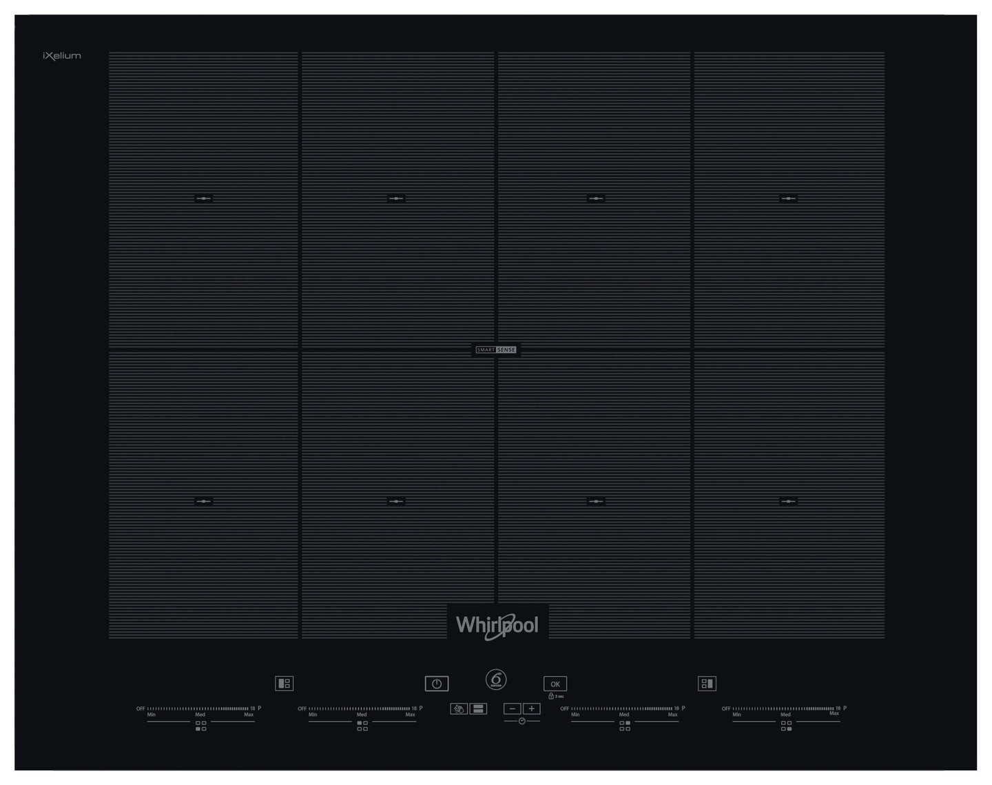 Whirlpool SMO 658C/NE Zwart Ingebouwd 65 cm Inductiekookplaat zones 4 zone(s)