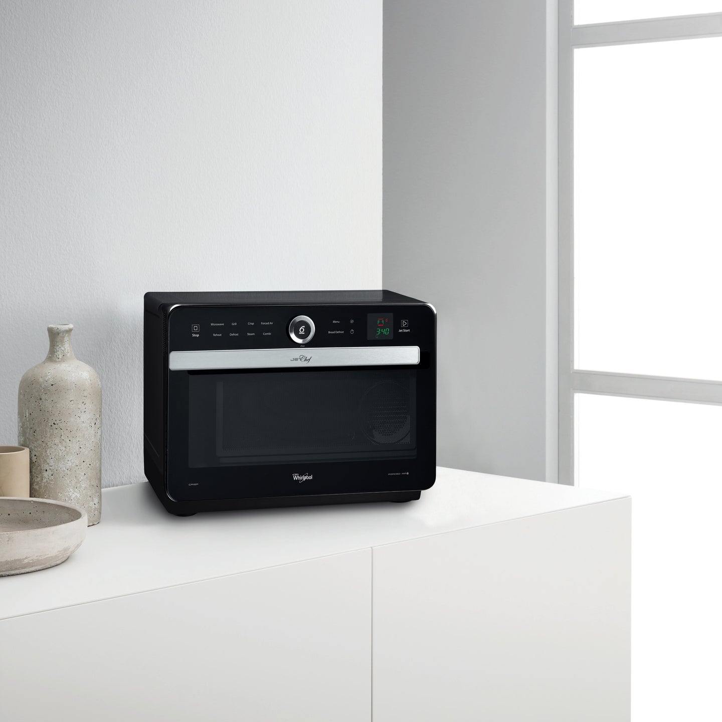 Whirlpool JT 469 BL Aanrecht Combinatiemagnetron 33 l 1000 W Zwart