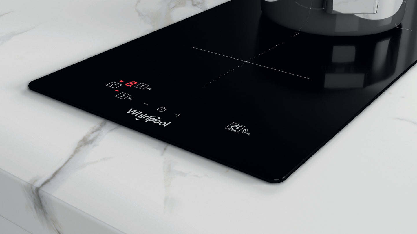Whirlpool WS Q0530 NE Zwart Ingebouwd 28 cm Inductiekookplaat zones 2 zone(s)