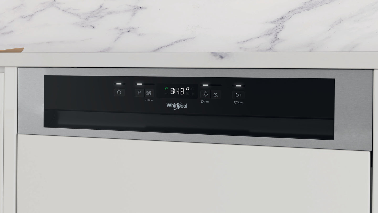 Whirlpool WBC 3C34 P X half geïntegreerde vaatwasser