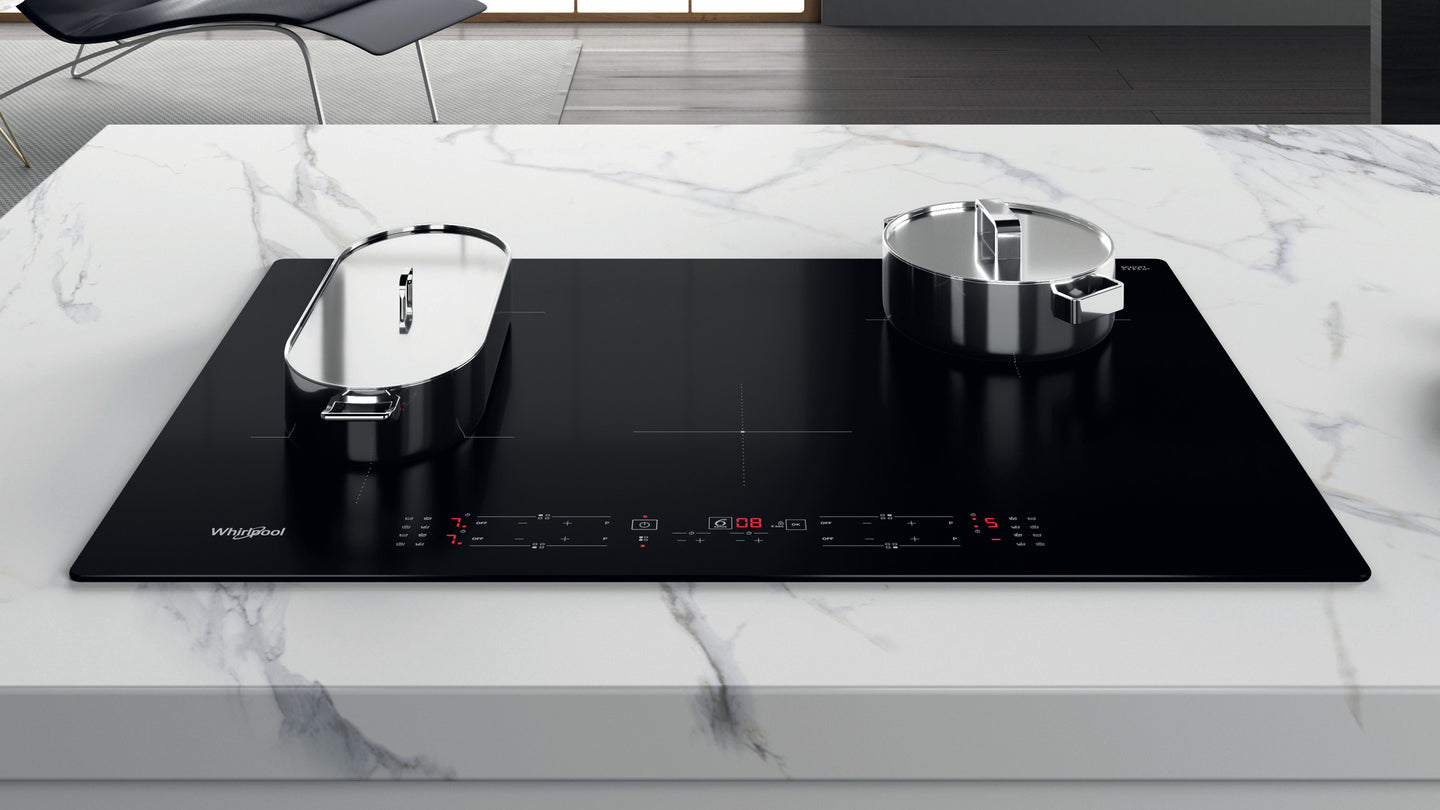 Whirlpool WB B4877 NE Zwart Ingebouwd 77 cm Inductiekookplaat zones 4 zone(s)