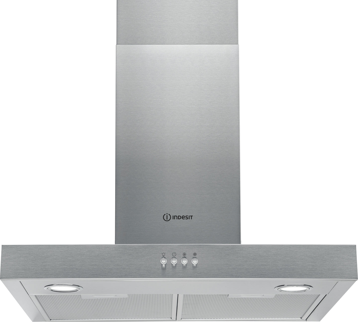 Indesit IHBS 6.5 LM X afzuigkap Muurmontage Roestvrijstaal 432 m³/uur D