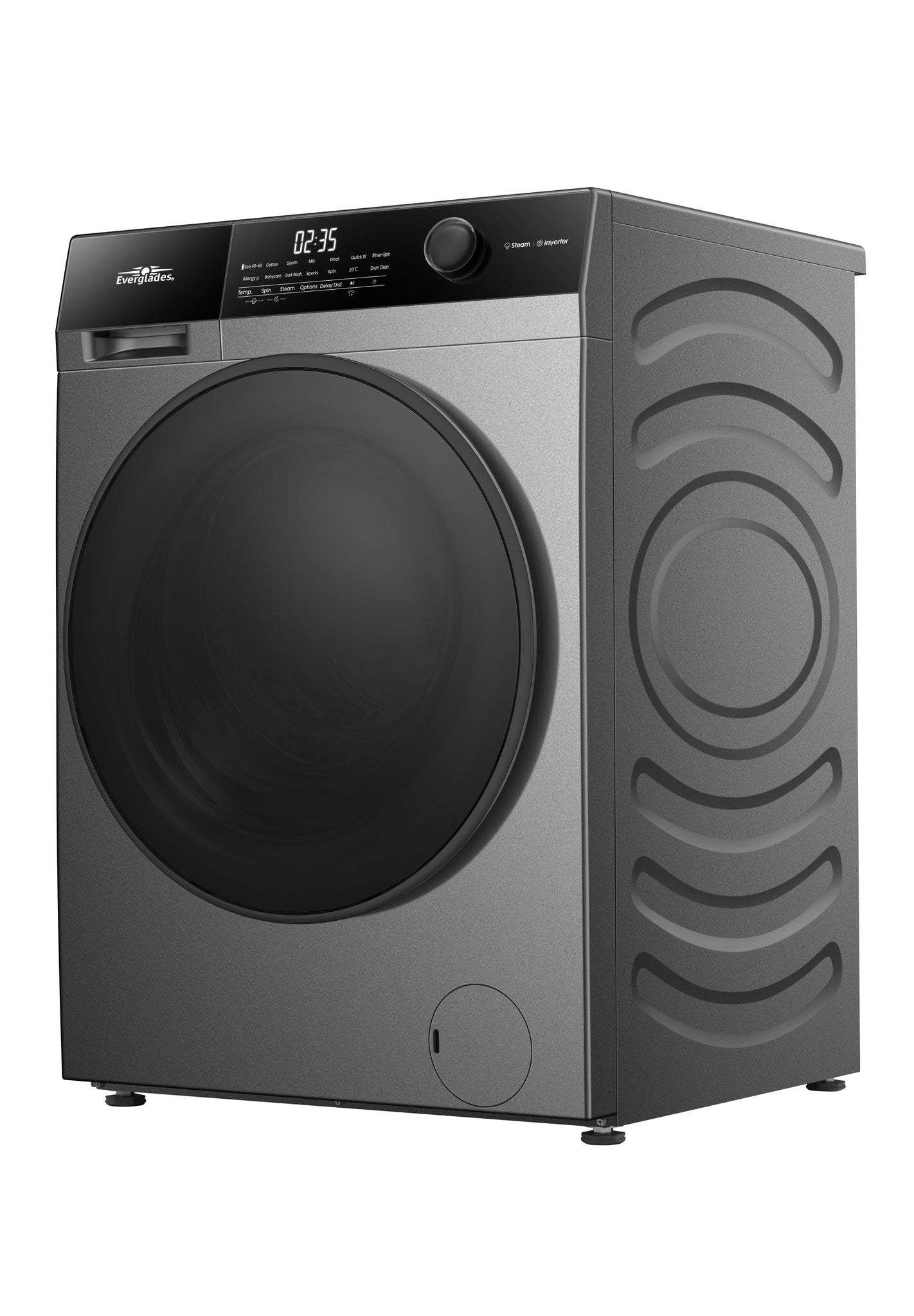 Everglades EVWM121422AG wasmachine - zijaanzicht