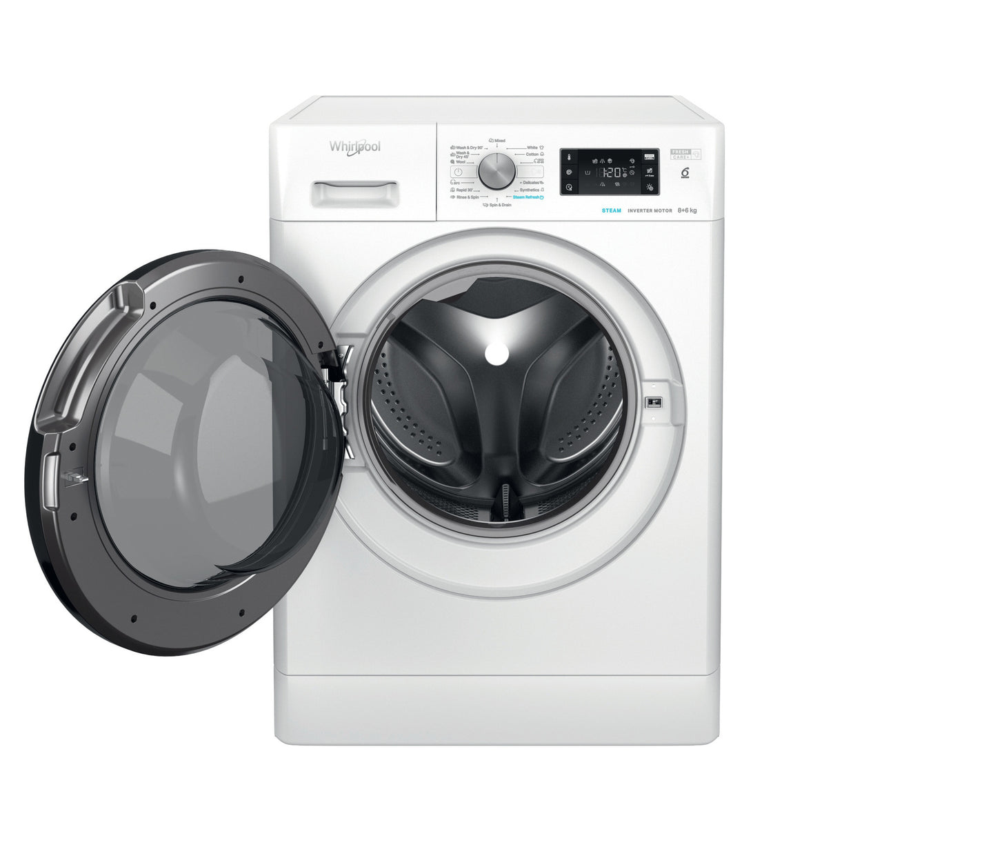 Whirlpool FFWDB 864349 BV EE Was-droogcombinatie Vrijstaand Voorbelading Wit D
