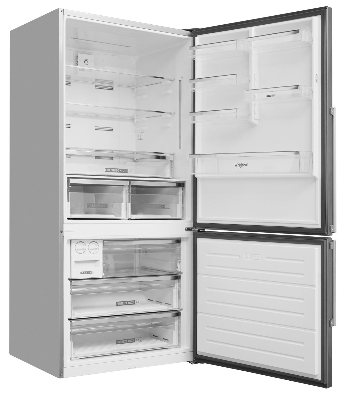 Whirlpool W84BE 72 X 2 Vrijstaand 588 l E Roestvrijstaal
