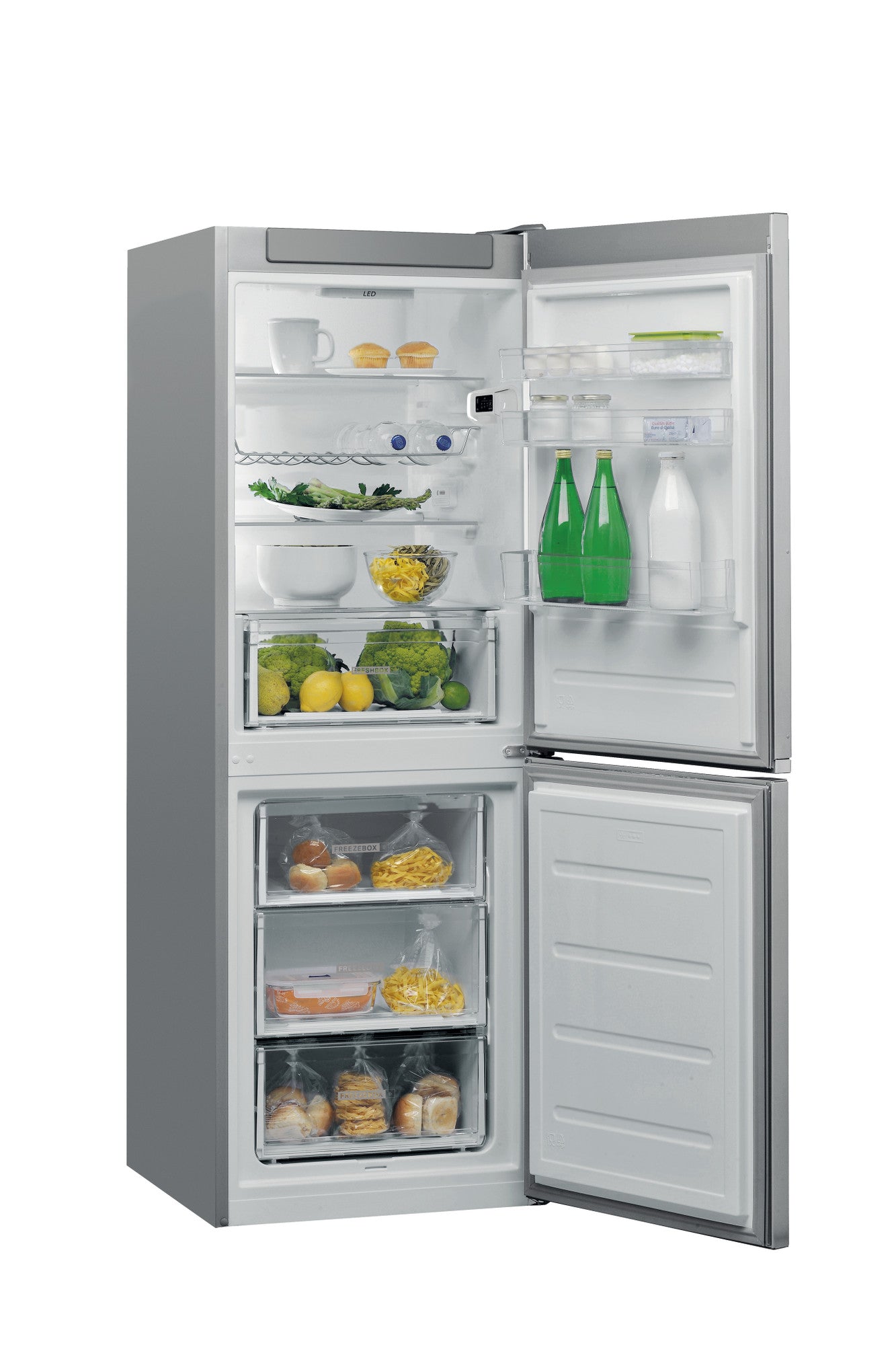 Whirlpool W5 721E OX 2 koel-vriescombinatie Vrijstaand 308 l E Roestvrijstaal