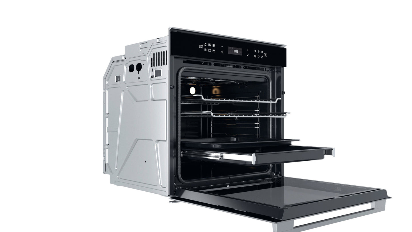 Whirlpool W7 OM4 4S1 P BL 73 l A+ Zwart