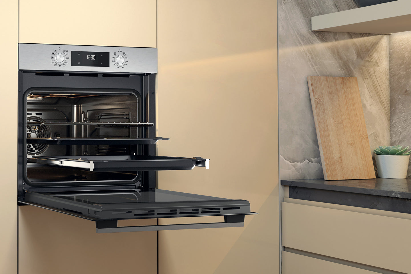 Whirlpool OMK58HU1X oven 71 l A+ Roestvrijstaal