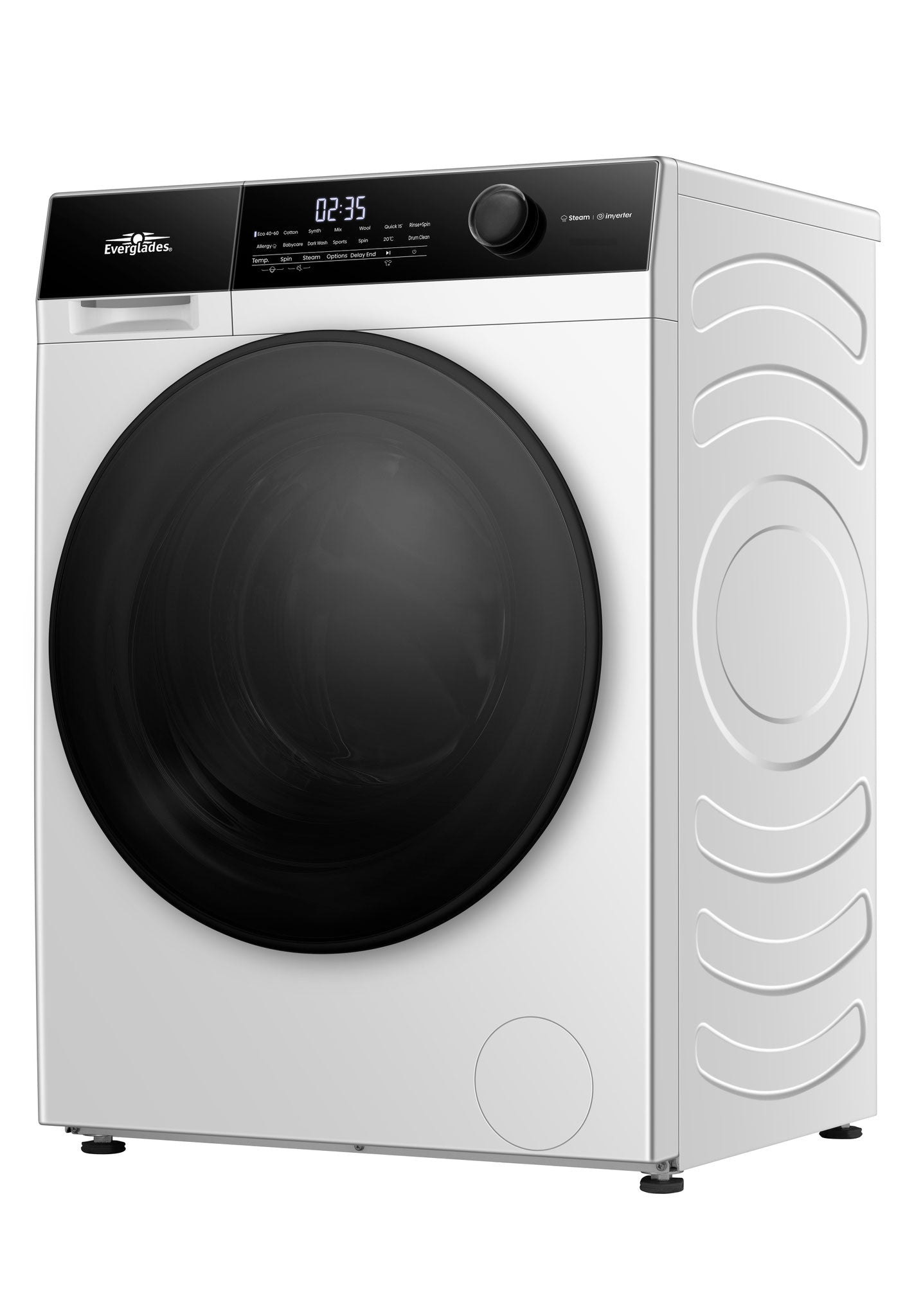 Everglades EVWM81421AW wasmachine - zijaanzicht