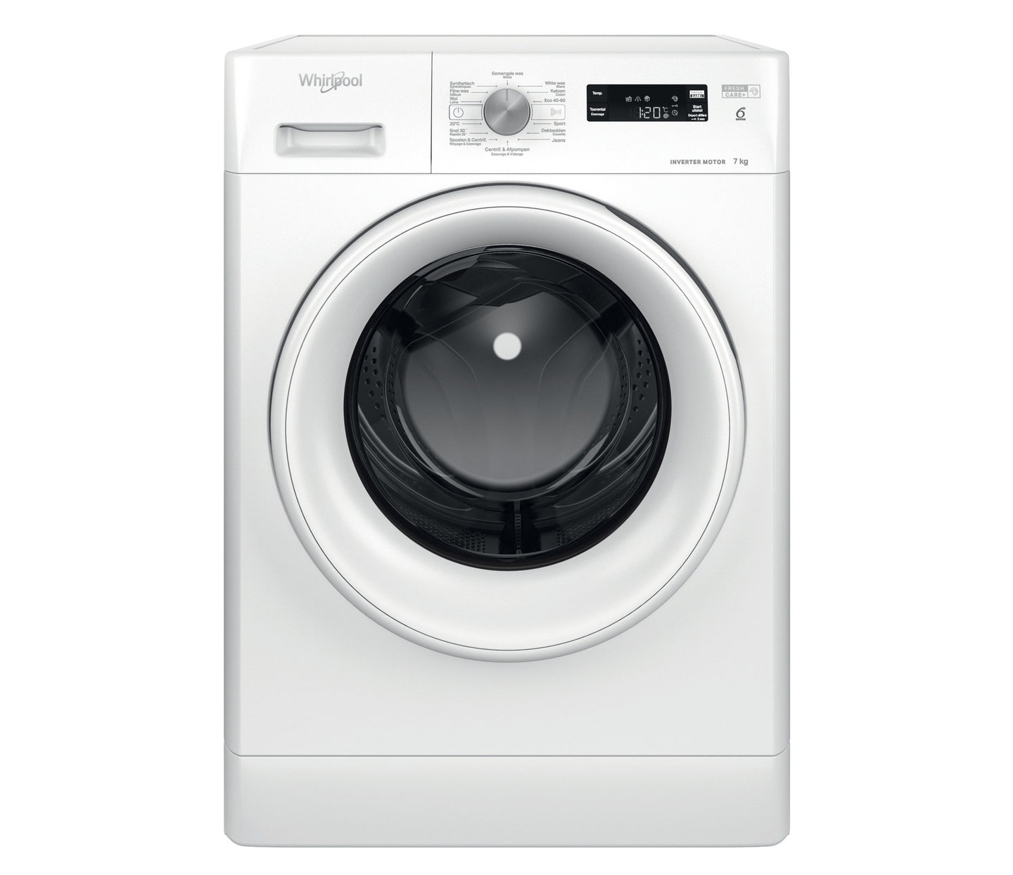 Whirlpool FFSBE 7458 WE F vrijstaande wasmachine