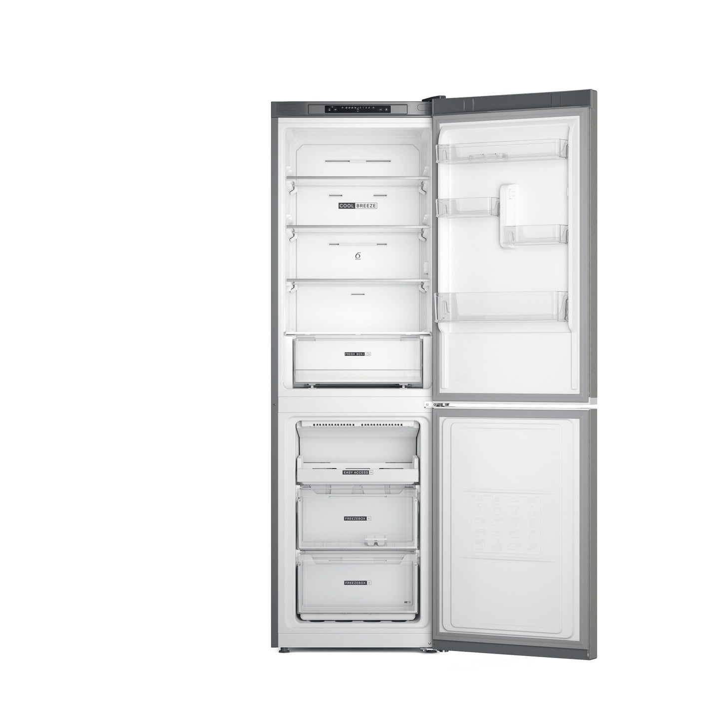 Whirlpool W7X 83A OX 1 Vrijstaand 335 l D Roestvrijstaal