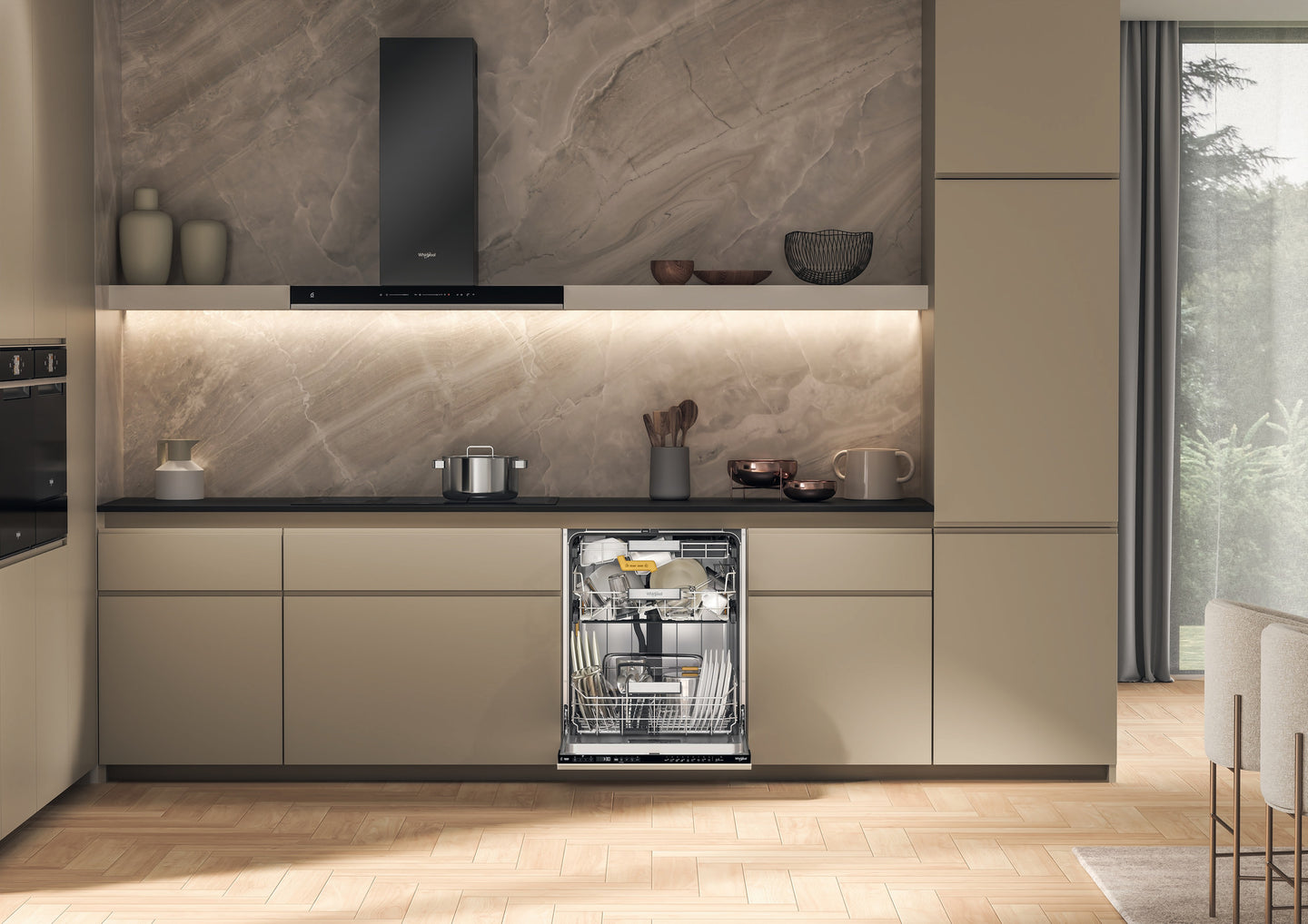 Whirlpool W8I HP42 L Volledig ingebouwd 14 couverts C