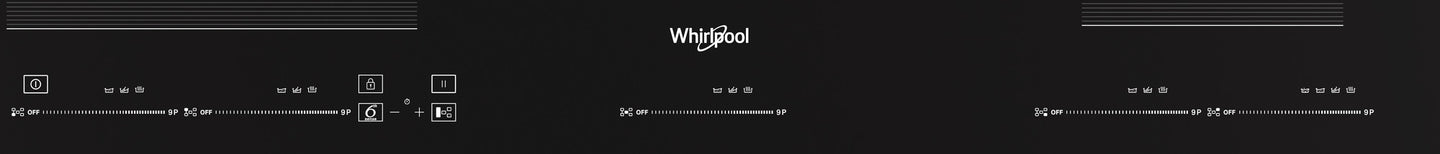 Whirlpool WT 1090 BA Zwart Ingebouwd 90 cm Inductiekookplaat zones 5 zone(s)