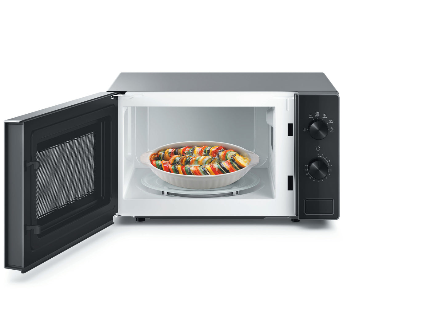Whirlpool MWP 101 SB magnetron Aanrecht Solo-magnetron 20 l 700 W Zwart, Zilver