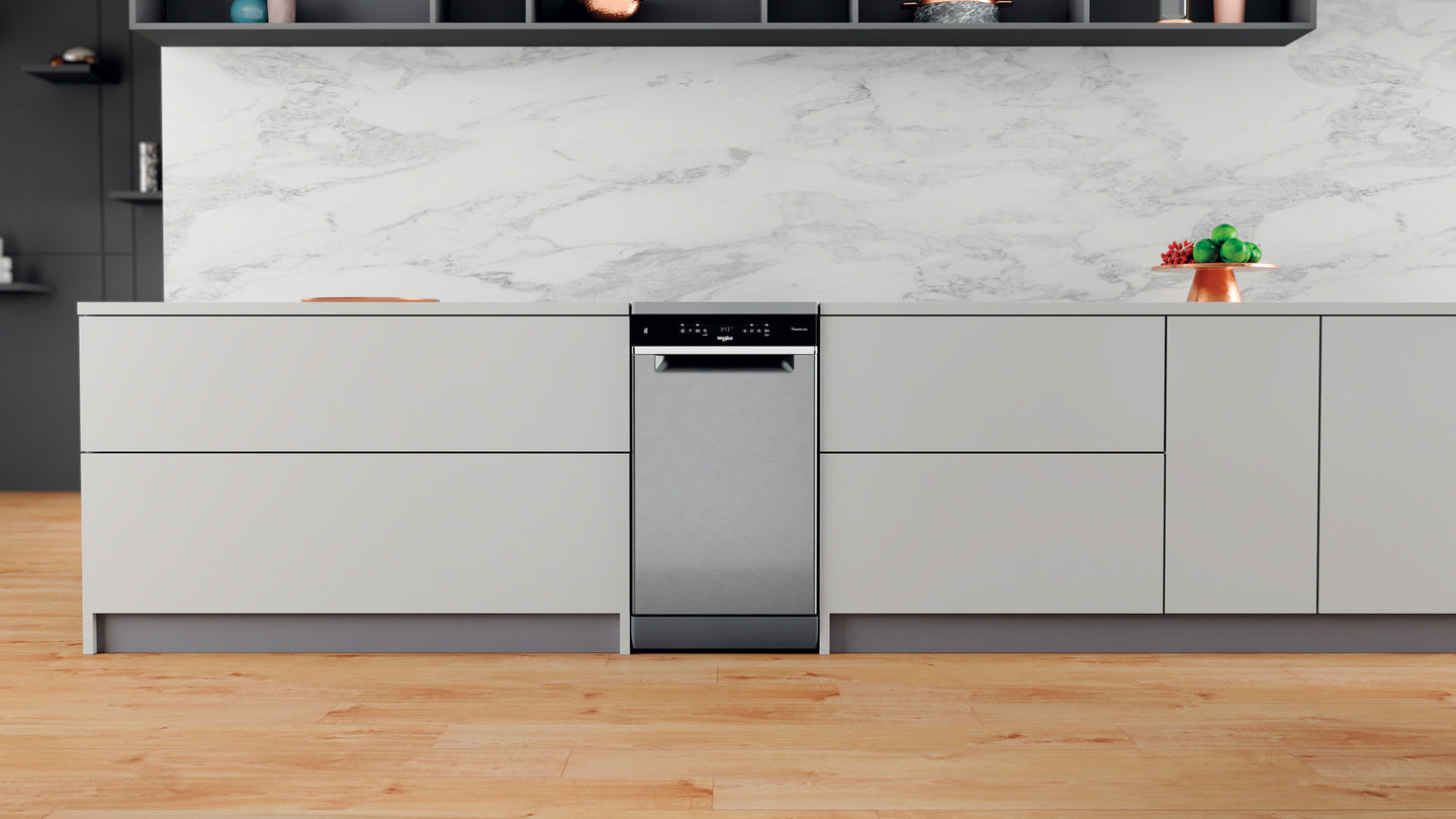 Whirlpool WSFO 3O34 PF X vrijstaande vaatwasser 45 cm