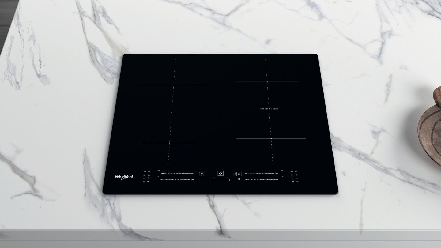 Whirlpool WB S2560 NE Zwart Ingebouwd 59 cm Inductiekookplaat zones 4 zone(s)
