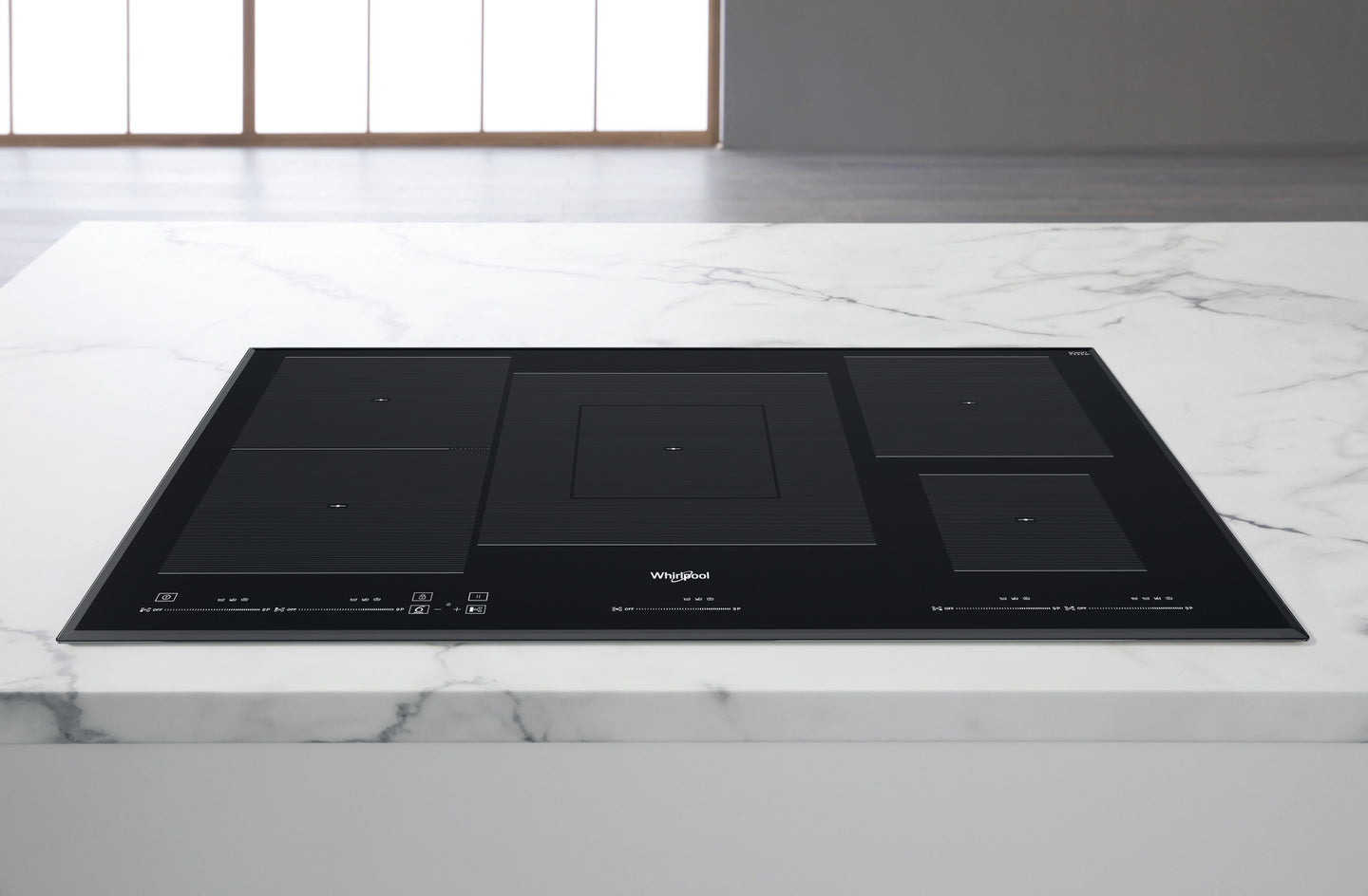 Whirlpool WT 1090 BA Zwart Ingebouwd 90 cm Inductiekookplaat zones 5 zone(s)