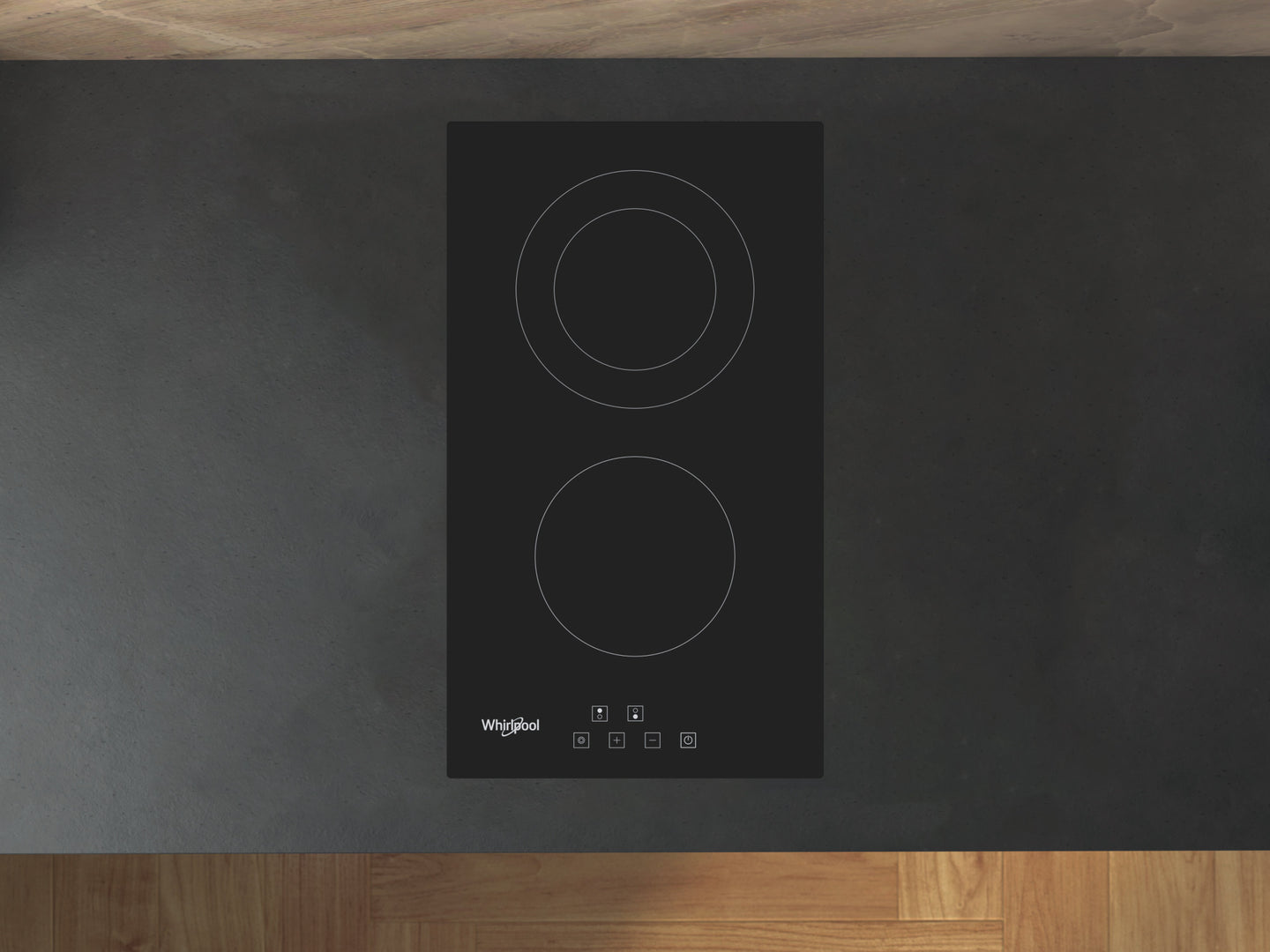 Whirlpool WRD 6030 B Zwart Ingebouwd 30 cm keramische kookplaat met zones 2 zone(s)