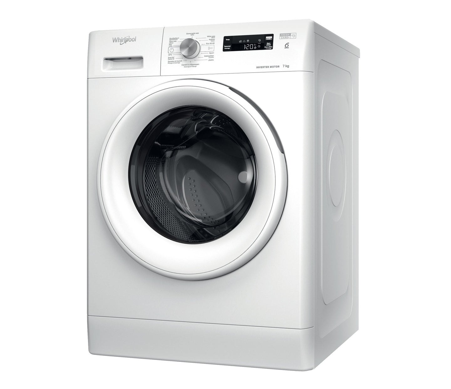 Whirlpool FFSBE 7458 WE F vrijstaande wasmachine