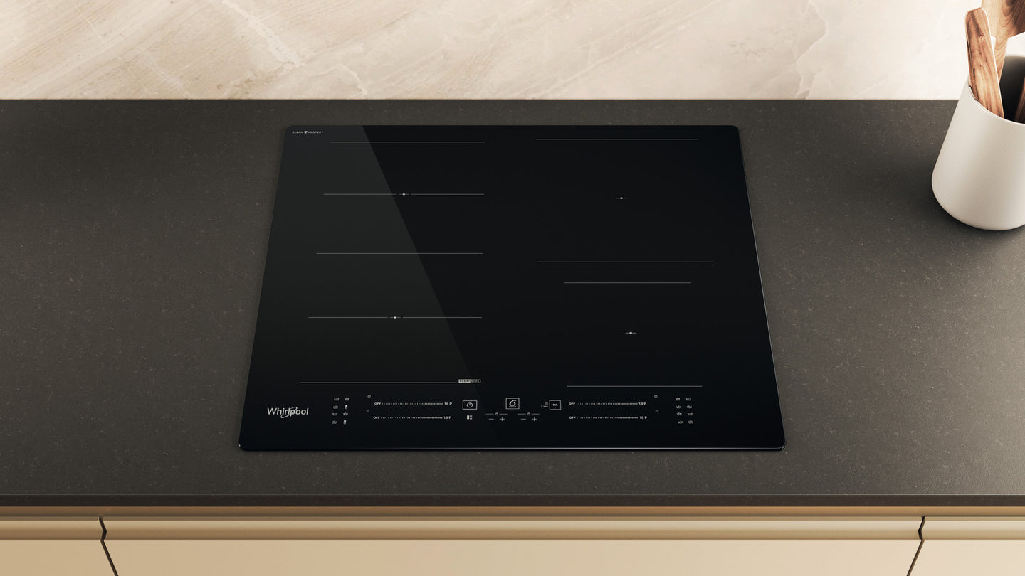 Whirlpool WF S3660 CPNE Zwart Ingebouwd 60 cm Inductiekookplaat zones 4 zone(s)