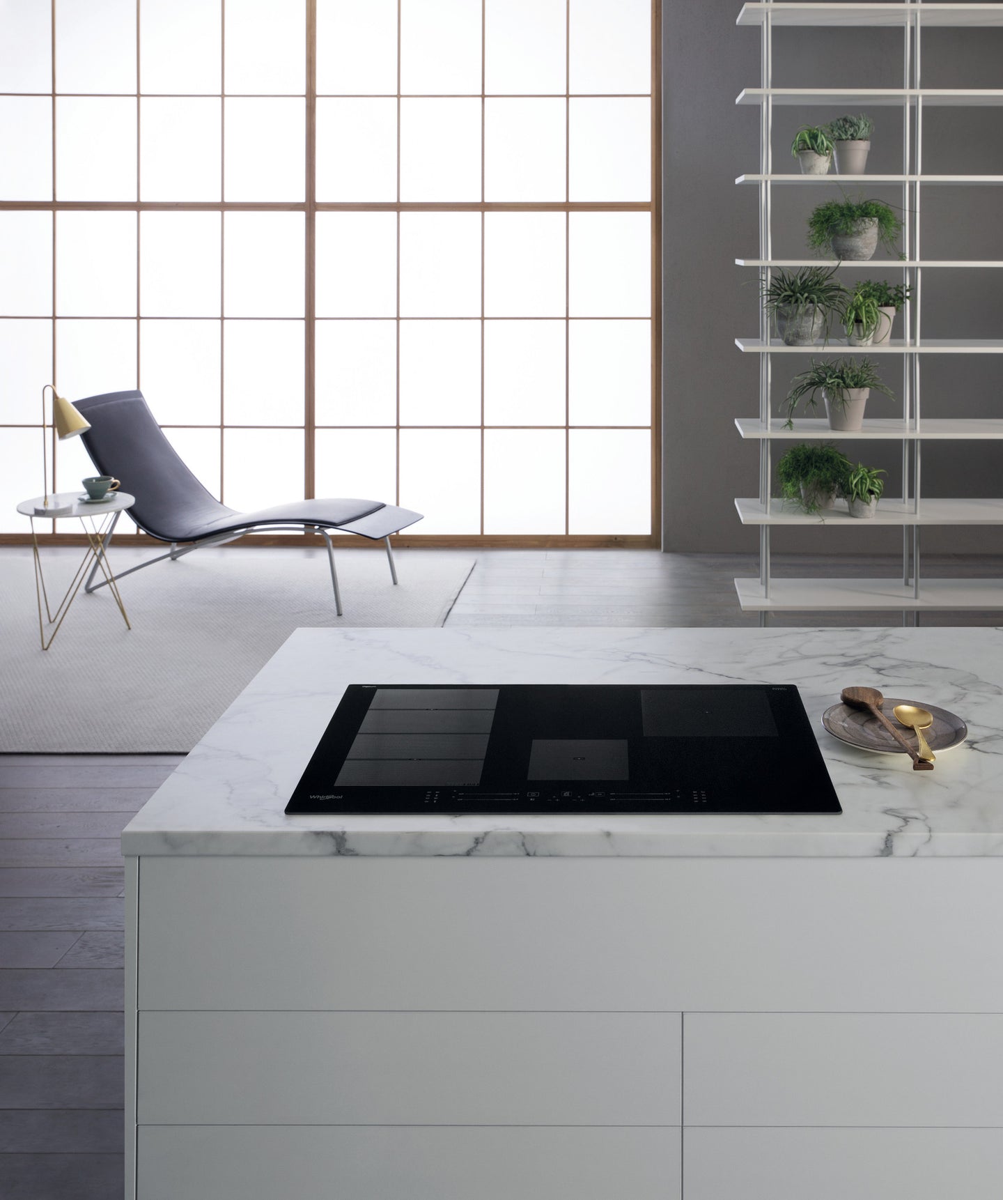 Whirlpool WF S0377 NE/IXL Zwart Ingebouwd 77 cm Inductiekookplaat zones 4 zone(s)