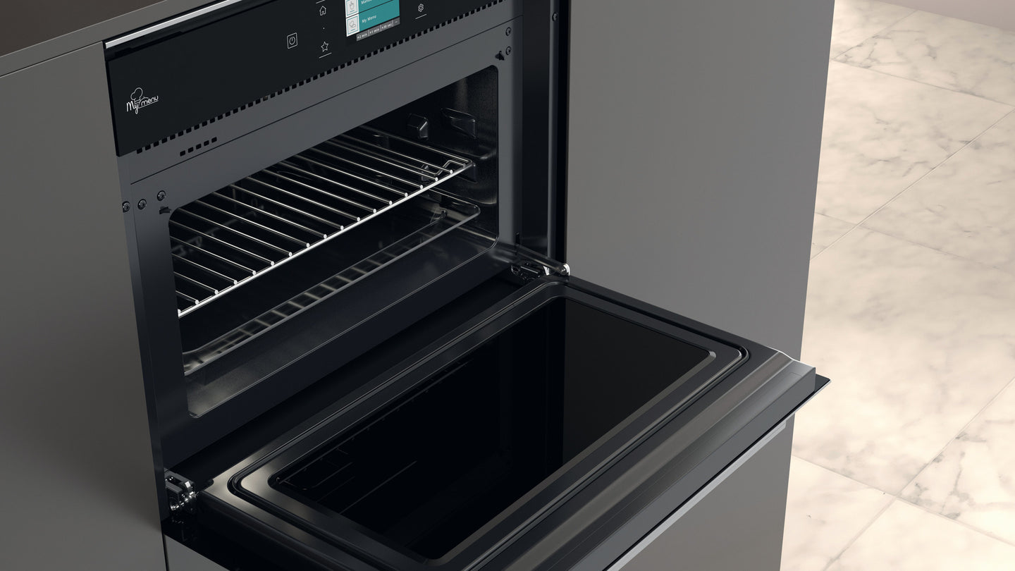 Geïntegreerde Bauknecht oven met magnetronfunctie: RVS - EMEK9 P545 PT