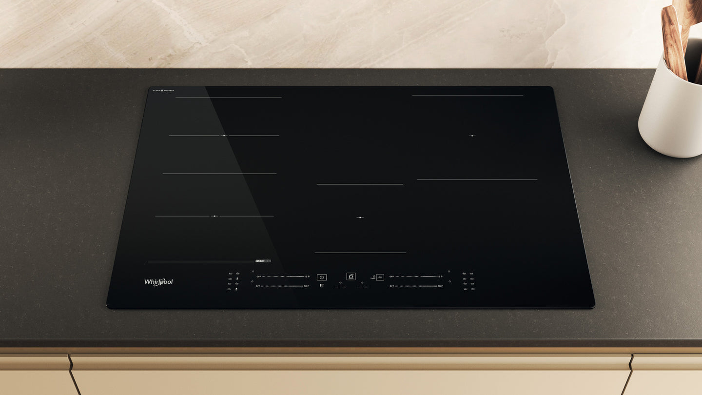 Whirlpool WF S1577 CPNE Zwart Ingebouwd 77 cm Inductiekookplaat zones 4 zone(s)