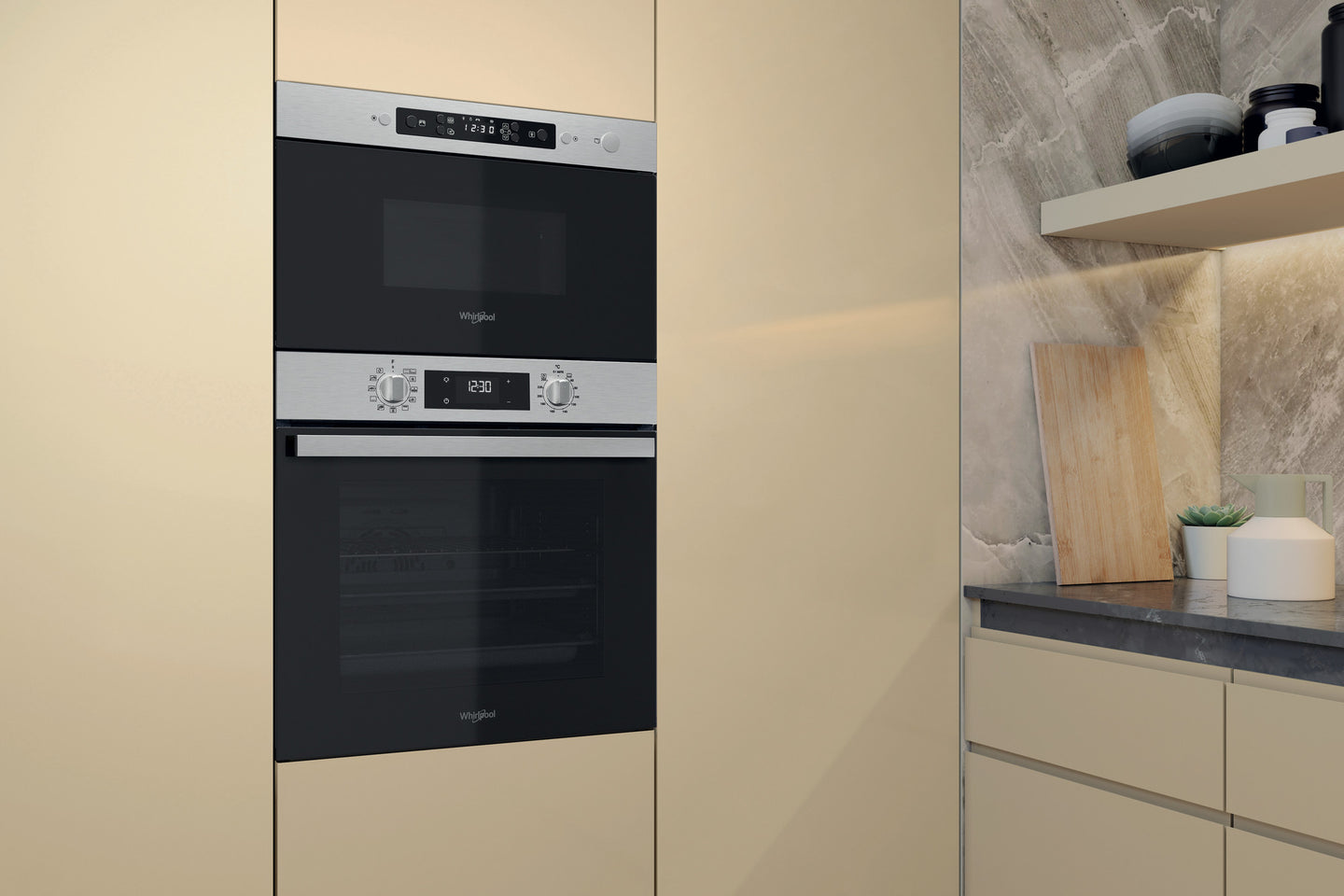 Whirlpool inbouwmagnetron: kleur rvs - MBNA910X