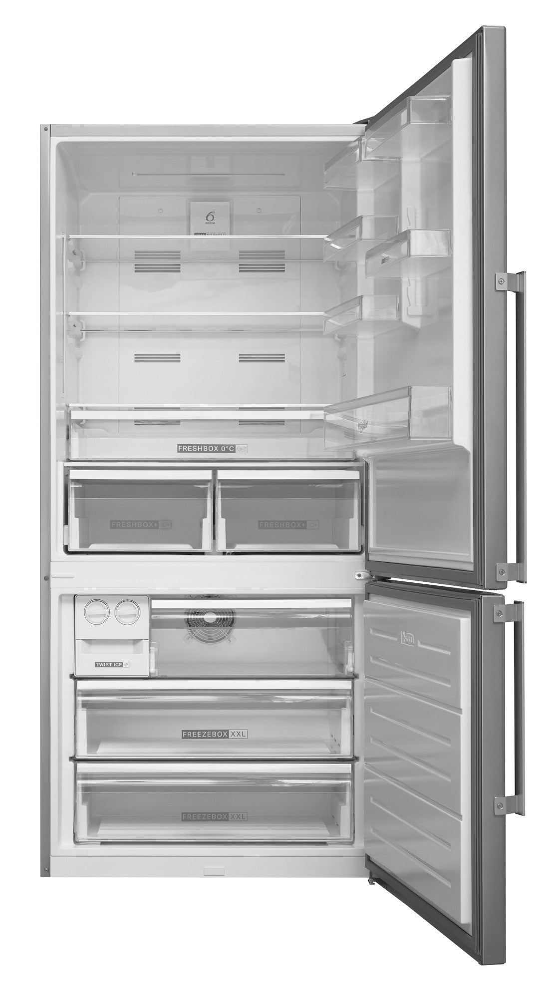 Whirlpool W84BE 72 X 2 Vrijstaand 588 l E Roestvrijstaal