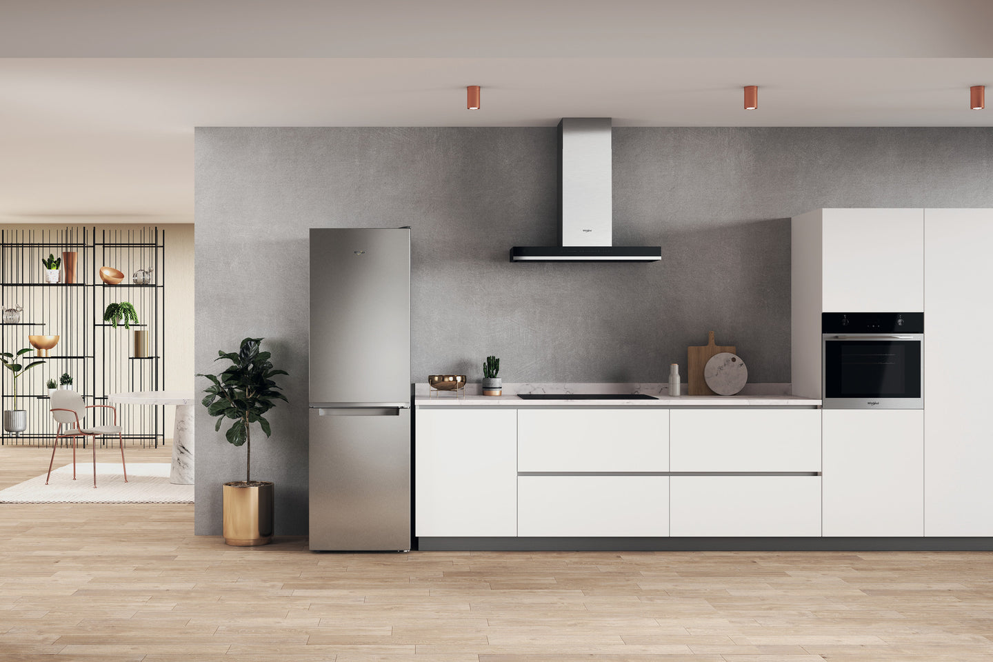 Whirlpool W7X 83A OX 1 Vrijstaand 335 l D Roestvrijstaal